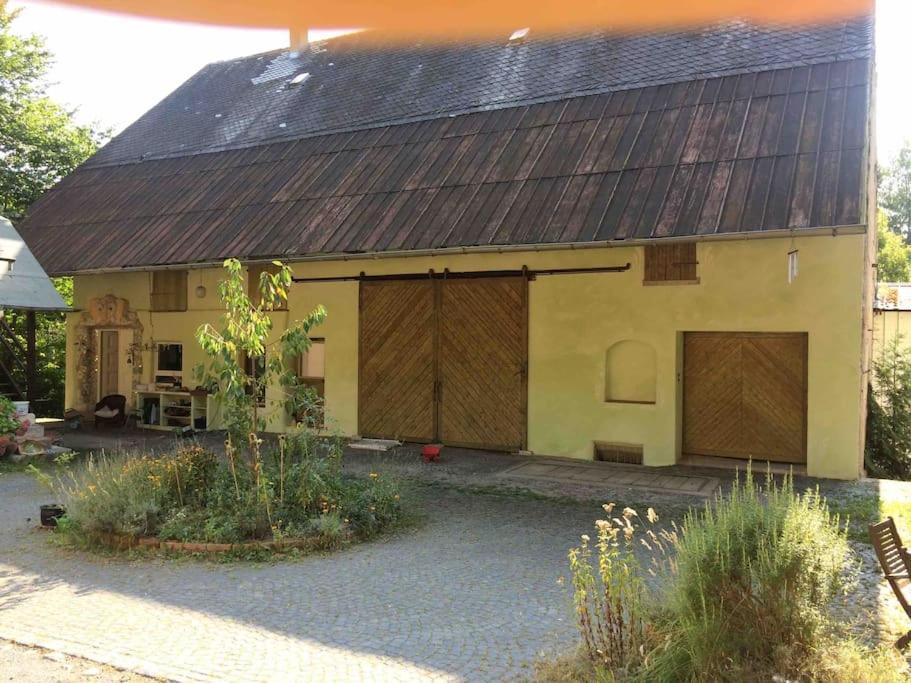 Kleine Kunstremise Mit Holzofen Burg Freienfels Lägenhet Weinbach Exteriör bild