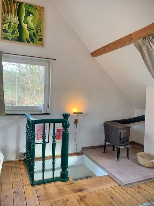 Kleine Kunstremise Mit Holzofen Burg Freienfels Lägenhet Weinbach Exteriör bild